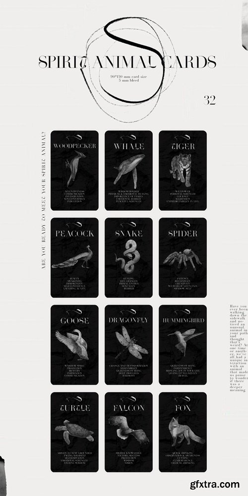 CreativeMarket - Spirit animals. Oracle cards 5874936