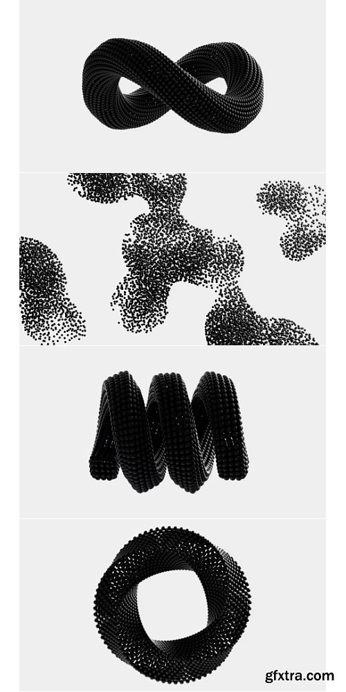 Wannathis - Particles 3d animation set