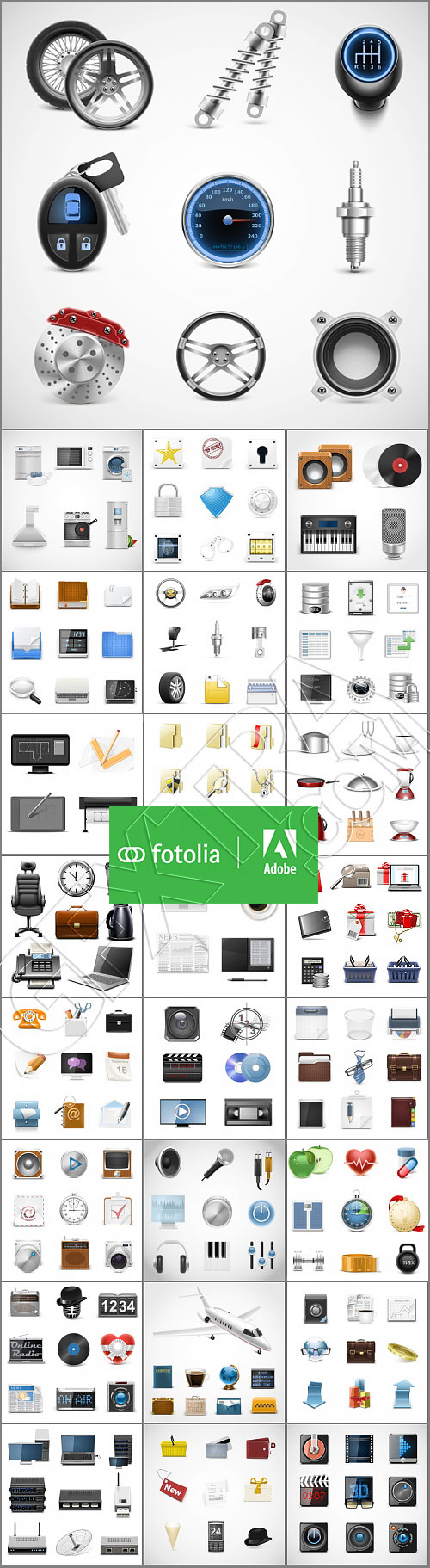 3D Icon Collection #1, 25xEPS