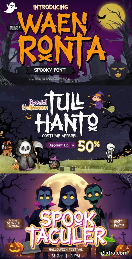 Waen Ronta - Spooky Display Font