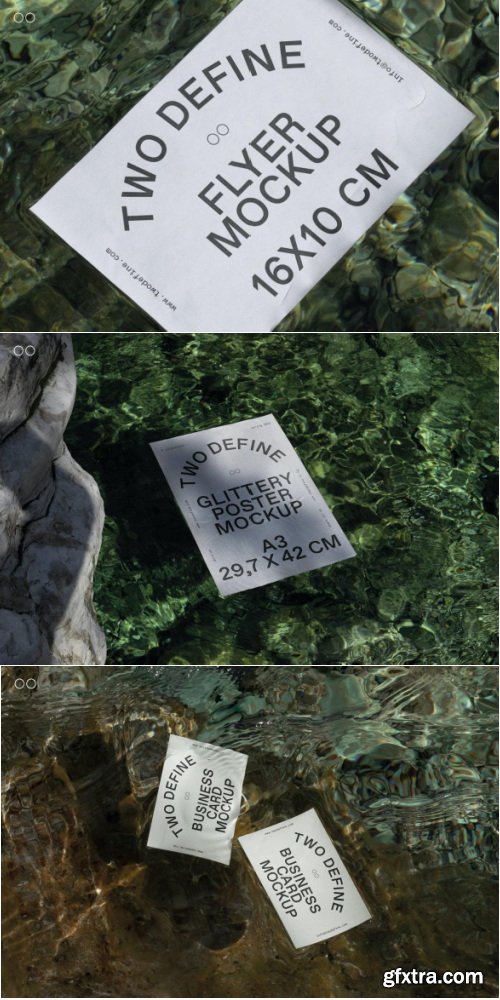 MockupCloud - On Water Mockup Pack