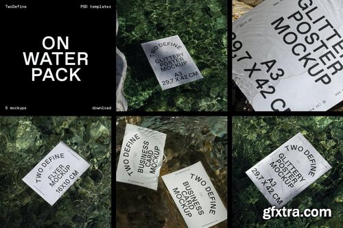MockupCloud - On Water Mockup Pack