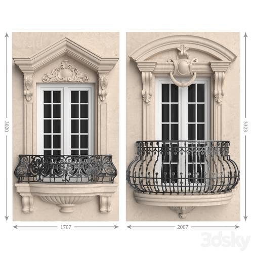 '3dsky Pro - Classic balconies 2' '3dsky Pro - Classic balconies 2'