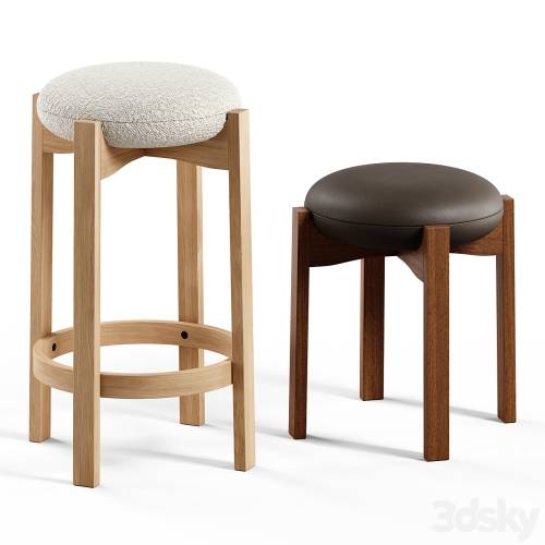 '3dsky Pro - Fredericia - Pioneer Stool by Maria Bruun' '3dsky Pro - Fredericia - Pioneer Stool by Maria Bruun'