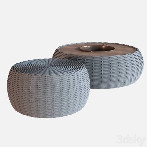 '3dsky Pro - Tidelli, MARINA CENTER AND SIDE TABLE' '3dsky Pro - Tidelli, MARINA CENTER AND SIDE TABLE'