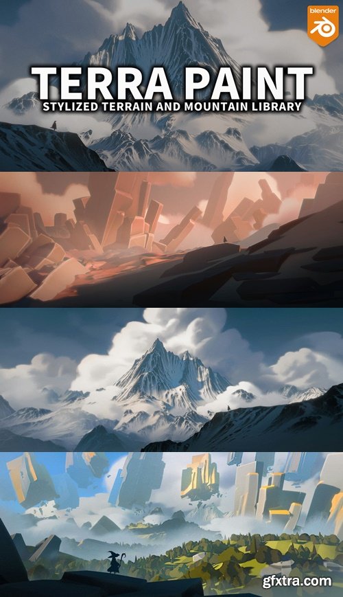 SuperhiveMarket - Stylized Terrain And Mountain Library Terra Paint | Pro