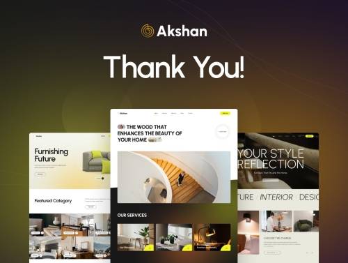 'Akshan - Furniture E-Commerce UI Kit'