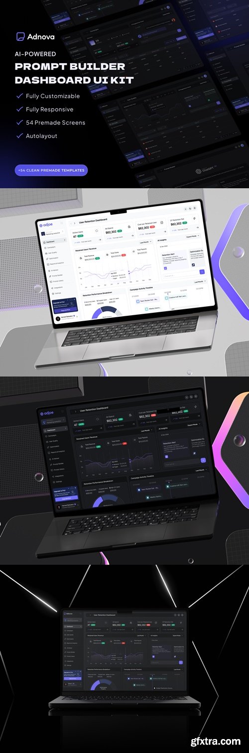 Adnova - AI-Powered Marketing Dashboard UI KIT