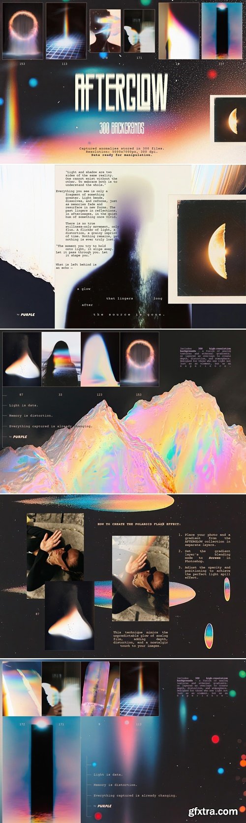 CreativeMarket - AFTERGLOW: Faded Light Textures 290951081