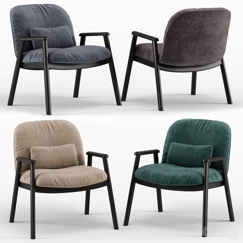 '3dsky Pro - Baltimora velvet armchair - Calligaris'