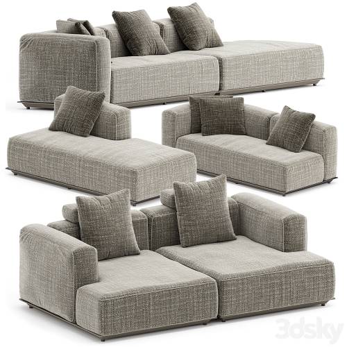 '3dsky Pro - HYBRID OUTDOOR SOFA SET3 by B&B ITALIA'