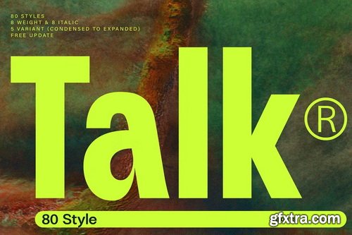 CreativeMarket - ZT Talk Sans - 80 Font