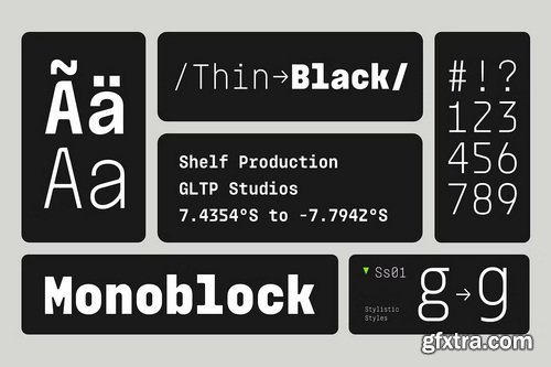 CreativeMarket - Monoblock Font