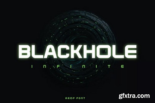 Geof Futuristic Tech Display Font