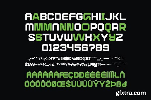 Geof Futuristic Tech Display Font