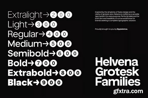 Helvena Grotesk Modern Bold Brand Identity Font