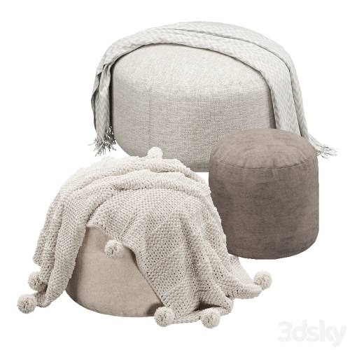 '3dsky Pro - Set of poufs' '3dsky Pro - Set of poufs'