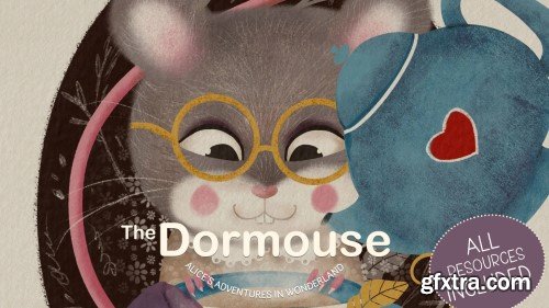 Skillshare - Paint the Dormouse from Alice In Wonderland in Procreate with me!