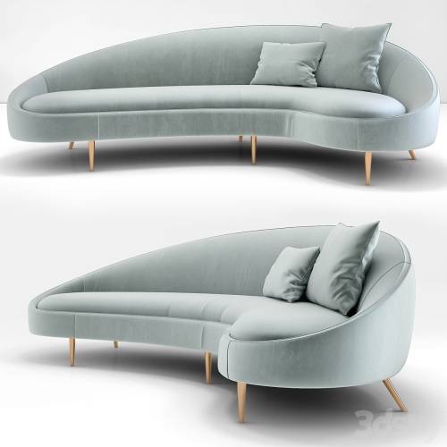 '3dsky Pro - Jonathan Adler Ether Curved Sofa'