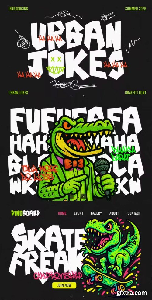 Urban Jokes – Bold Graffiti Font