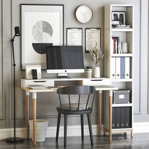 '3dsky Pro - IKEA office workplace 27'