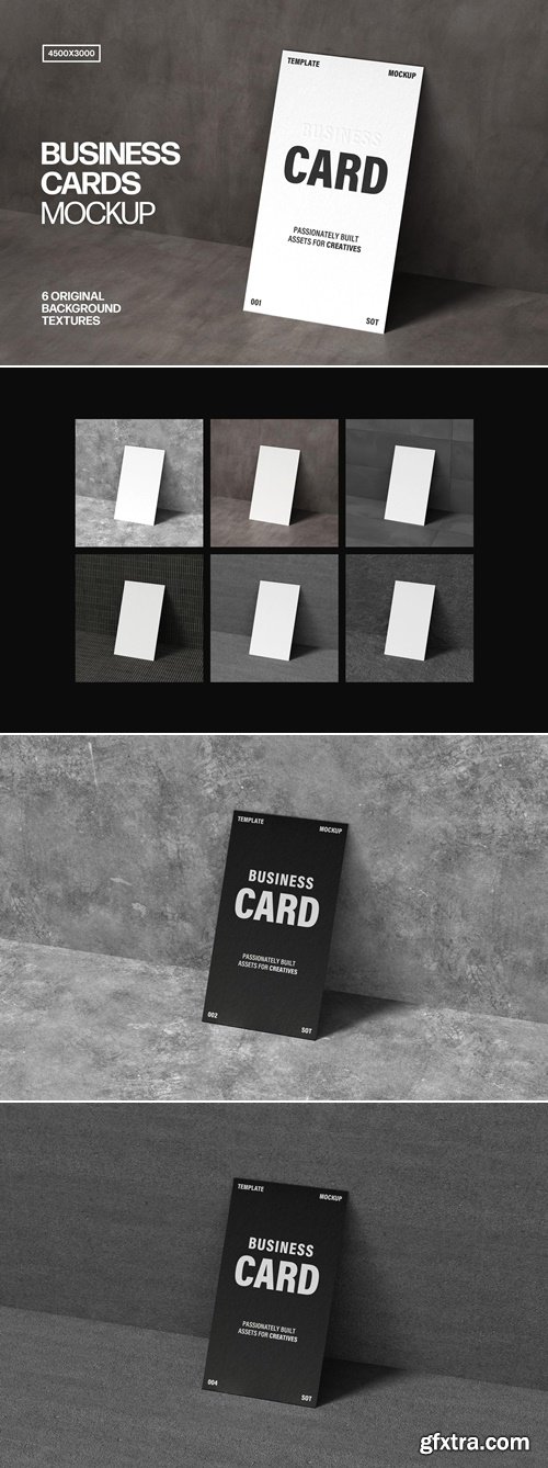 YouWorkforThem - Concrete Angle Business Card 90x50mm Mockup Graphics