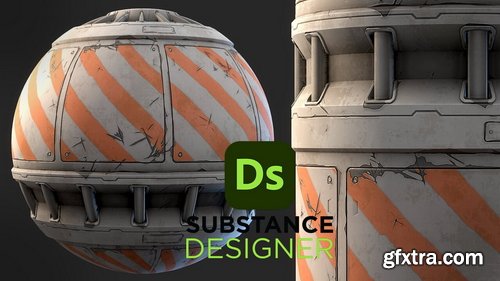 Artstation - Stylized Sci-Fi Barrier Wall - Substance 3D Designer