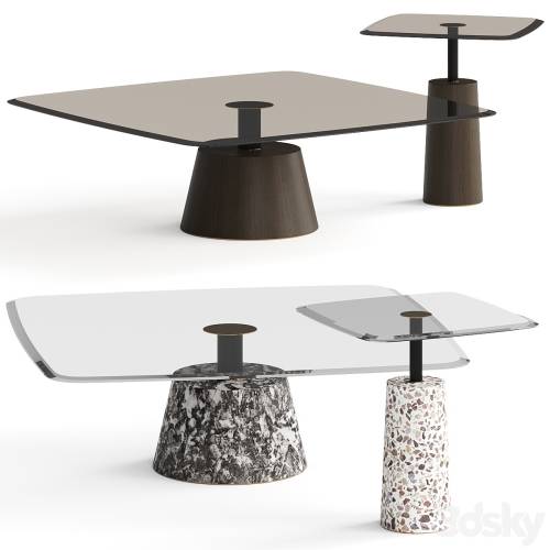 '3dsky Pro - 1stDibs Bronze Glass Fumed Eucalyptus Coffee Table'