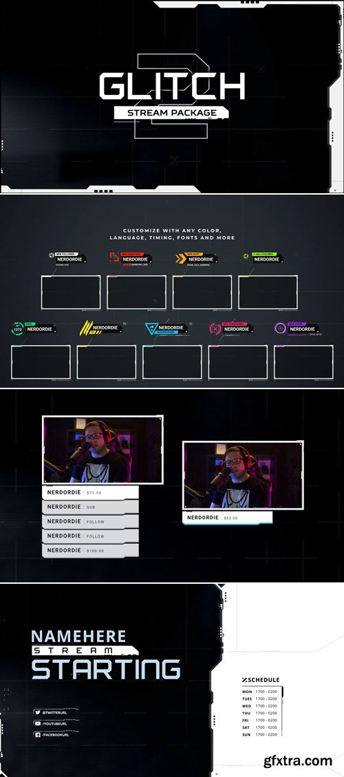 Nerd od Die - Glitch 2 After Effects Template