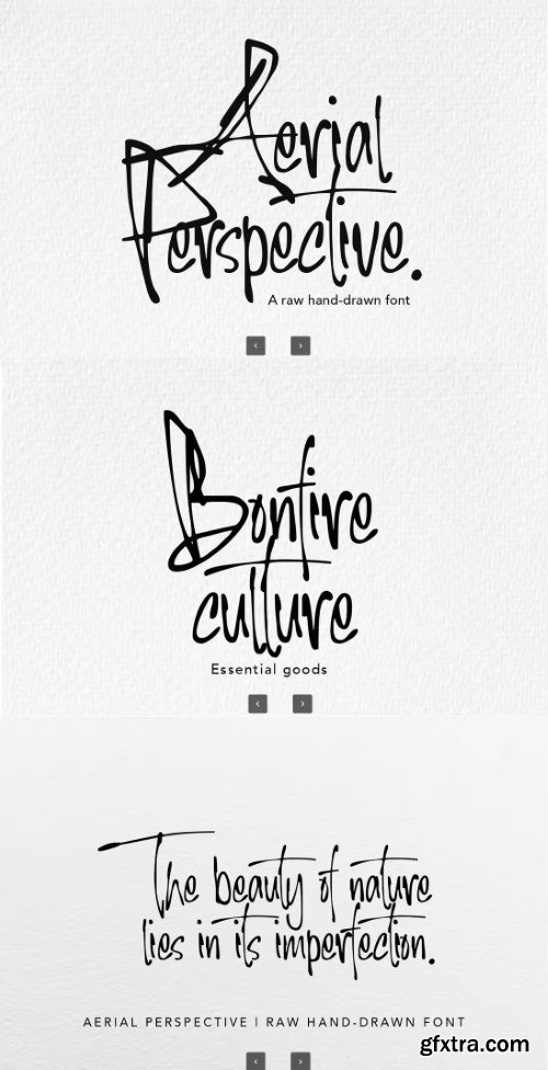 Aerial Perspective Font