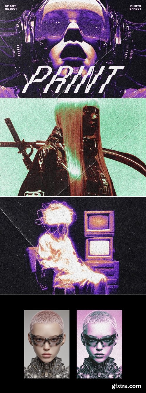 YellowImages - Y2K Retro Risoprint Photo Effect 149842