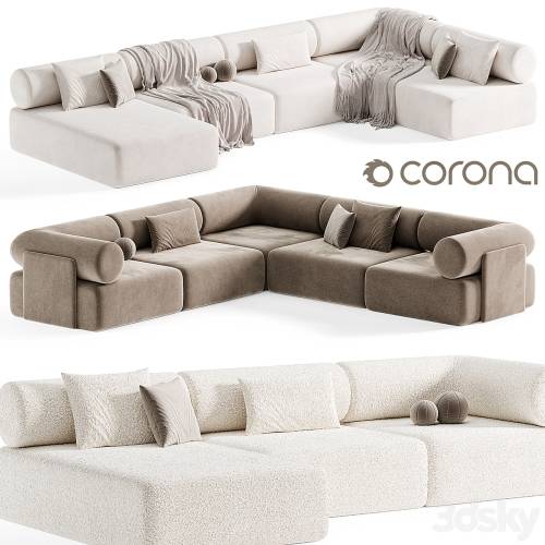 '3dsky Pro - CIPRIANI U SHAPED SOFA Modern By lusso living' '3dsky Pro - CIPRIANI U SHAPED SOFA Modern By lusso living'