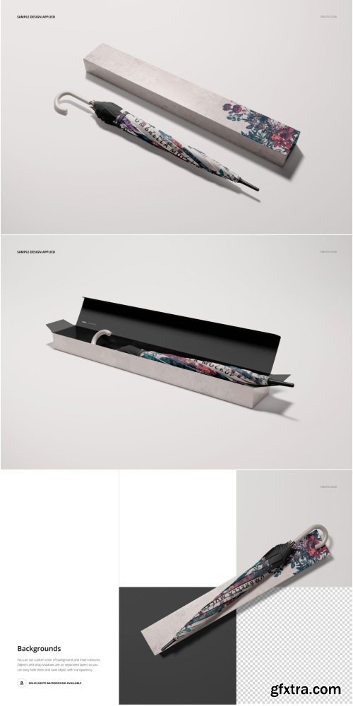 Creatsy - Umbrella Packaging Mockup Set v.3