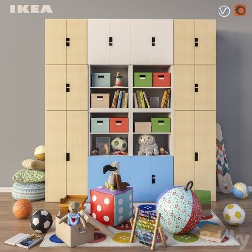 '3dsky Pro - Modular furniture, accessories and toys IKEA set 3' '3dsky Pro - Modular furniture, accessories and toys IKEA set 3'