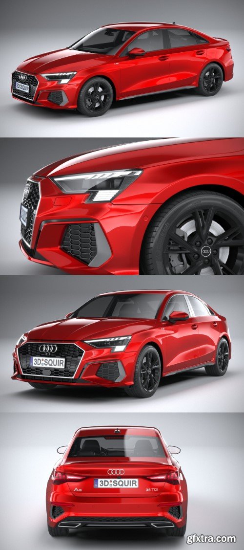 Squir3D - Audi A3 Sedan S-Line 2021