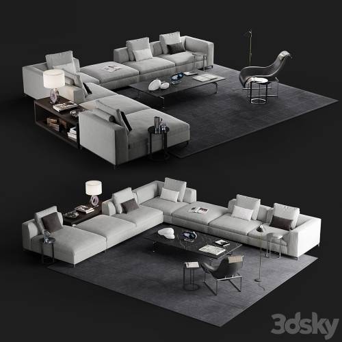 '3dsky Pro - B & B Michel Club sofa set'