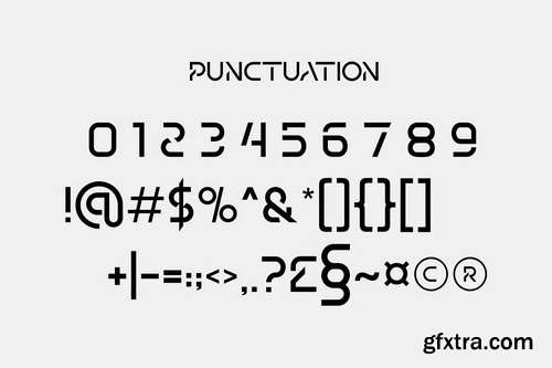 CreativeMarket - Airfly Futuristic Geometric Font