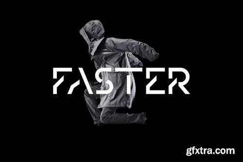 CreativeMarket - Airfly Futuristic Geometric Font