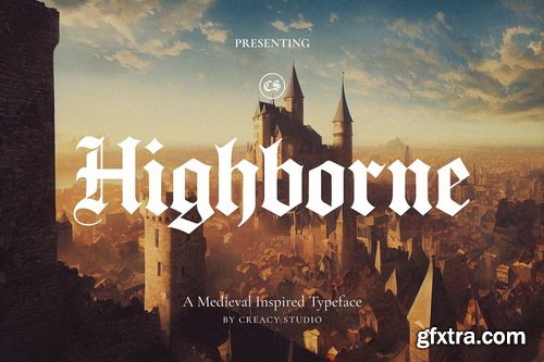 CreativeMarket - Highborne Medieval Typeface
