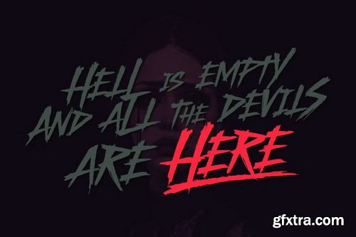 CreativeMarket - Mornsey Creepy Scratch Font