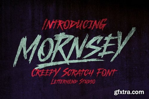 CreativeMarket - Mornsey Creepy Scratch Font