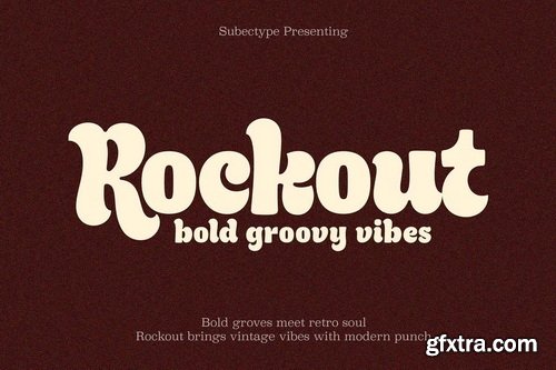 CreativeMarket - Rockout - Modern Groovy Font