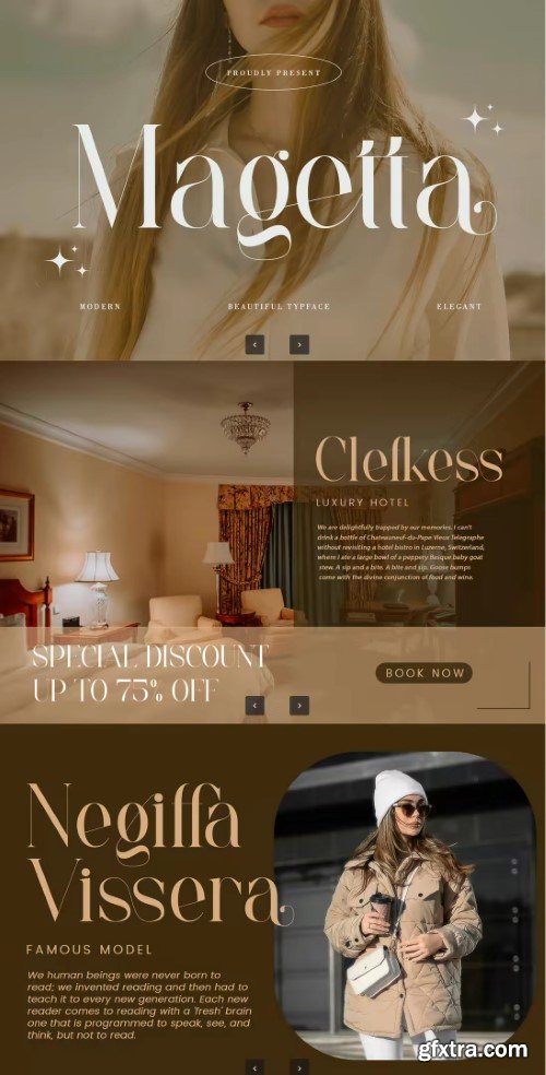 Magetta Ligature Serif Font