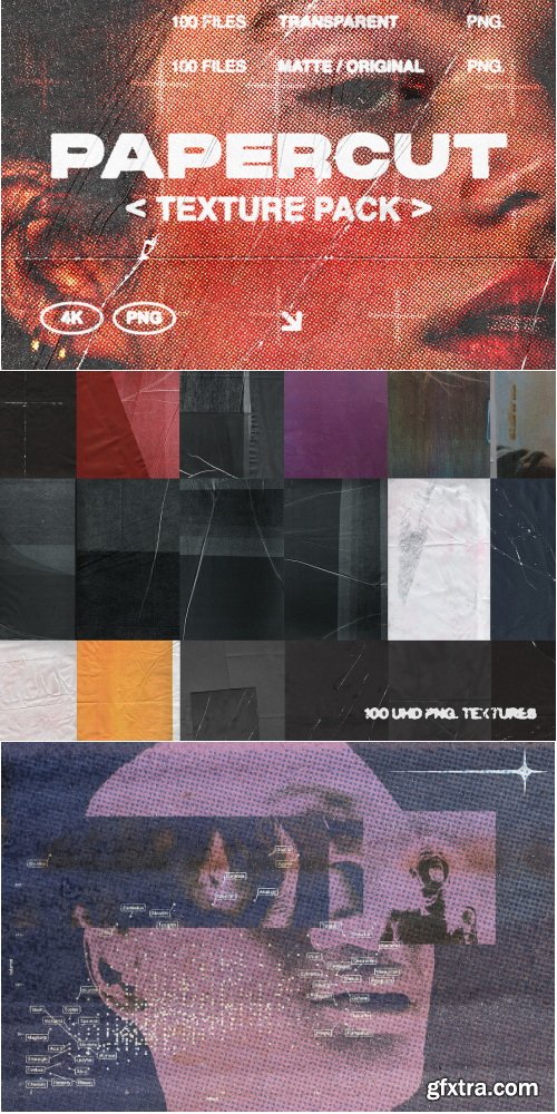 CreativeMarket - PAPERCUT [Texture Pack] - 7351791