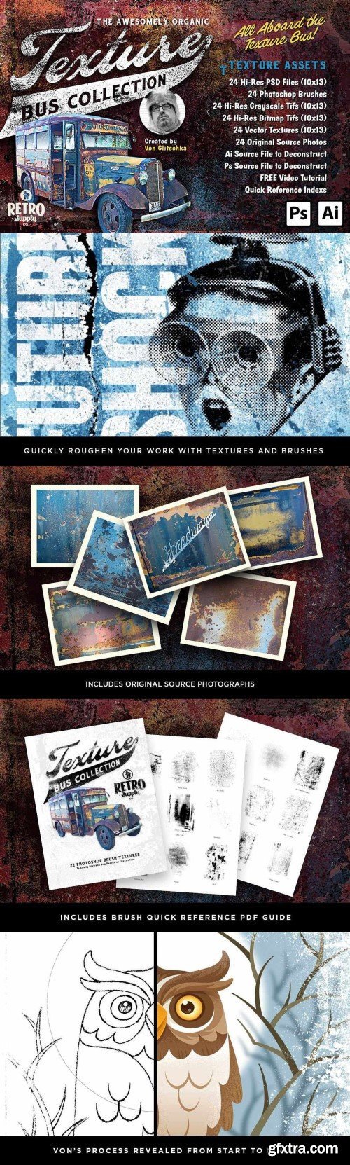 RetroSupply - The Awesomely Organic Texture Bus Collection