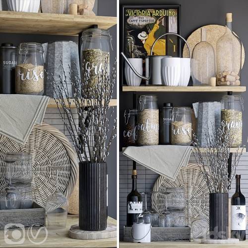 '3dsky Pro - Decorative set for the kitchen 5' '3dsky Pro - Decorative set for the kitchen 5'