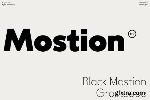 CreativeMarket - ZT Mostion Font