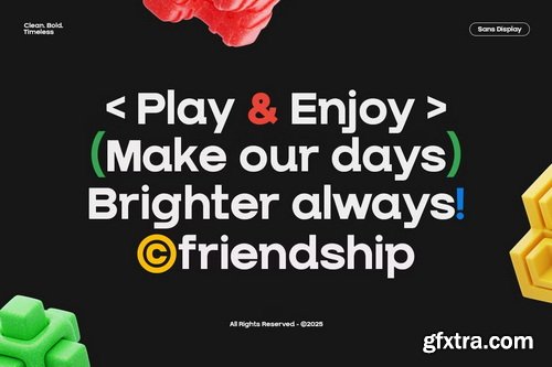 CreativeMarket - GC Natify Bold Modern Sans