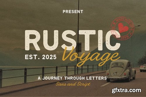 CreativeMarket - Rustic Voyage Font Duo