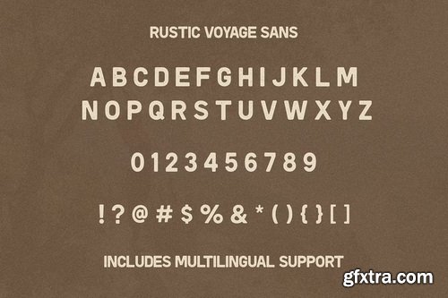 CreativeMarket - Rustic Voyage Font Duo